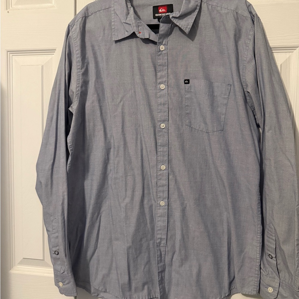 Quiksilver Men's Light Blue Casual Shirt